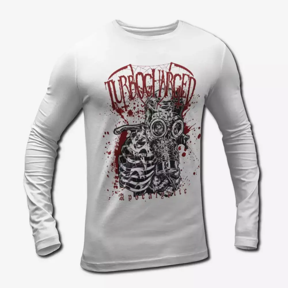 Turbocharged Artwork Long Sleeve T-Shirt, Turbocharged Band Thrash Metal Merch
