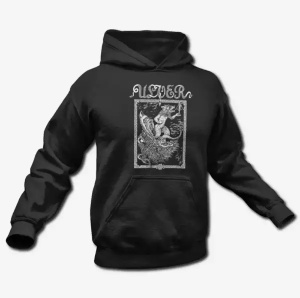 Ulver Wolves Artwork Hoodie, Black Metal Merch