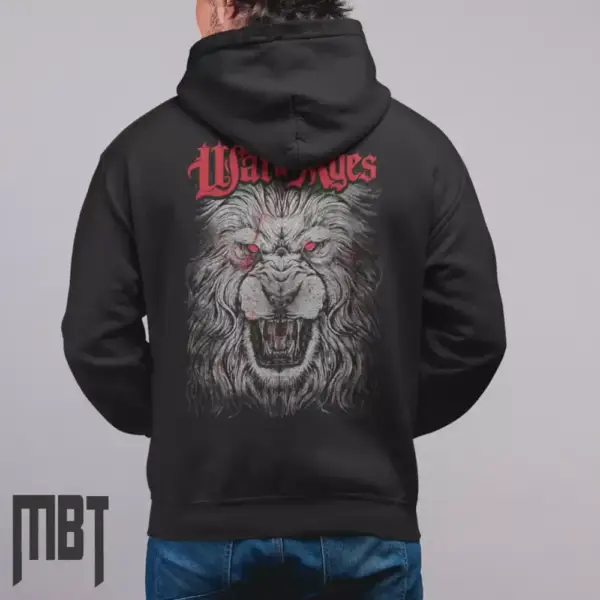 War of Ages Band Hoodie, War of Ages Artwork Hooded Sweatshirt, Christian Metal Merch - Image 2