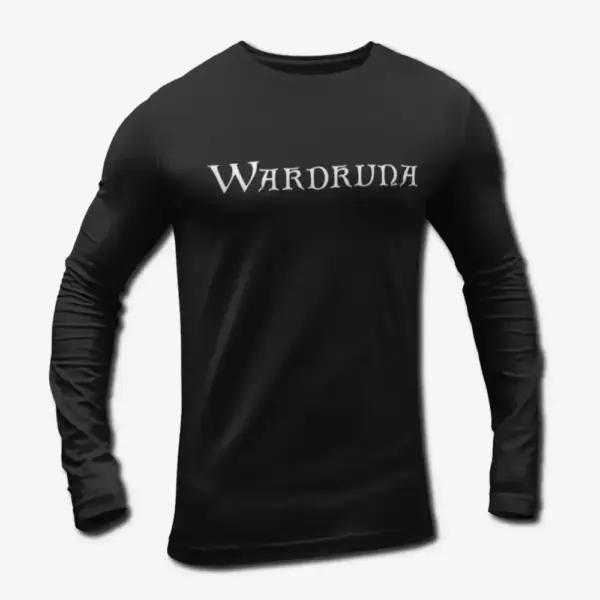 Wardruna Text Logo Long Sleeve T-Shirt, Wardruna Band Ambient Metal Merch