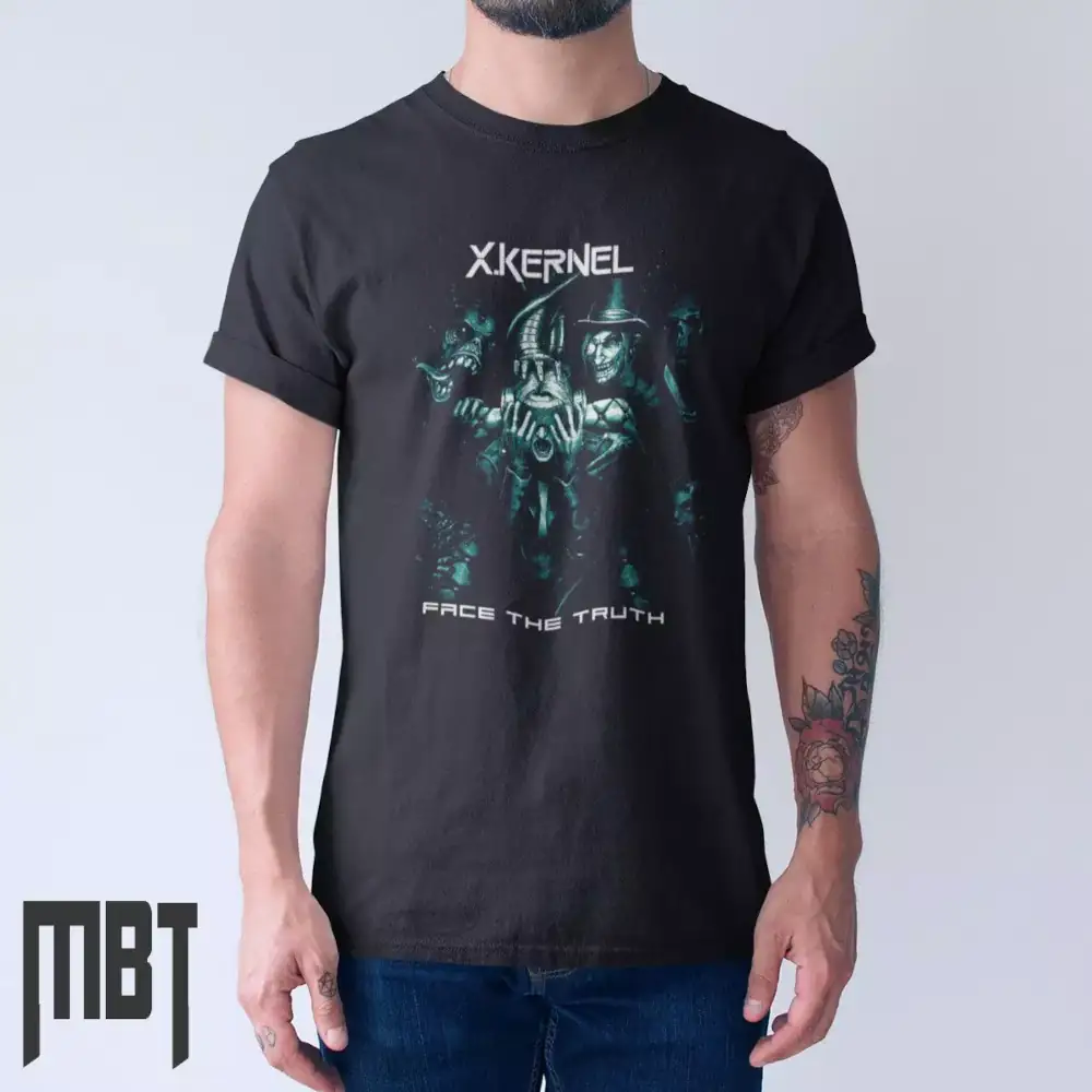 X-Kernel Face The Truth T-Shirt, X-Kernel Tee Shirt, Melodic Death Metal, Metalcore, Metal Merch