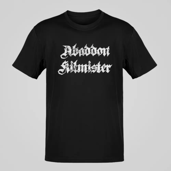 Abaddon Kilmister T-Shirt, Abaddon Kilmister Logo Black Shirt