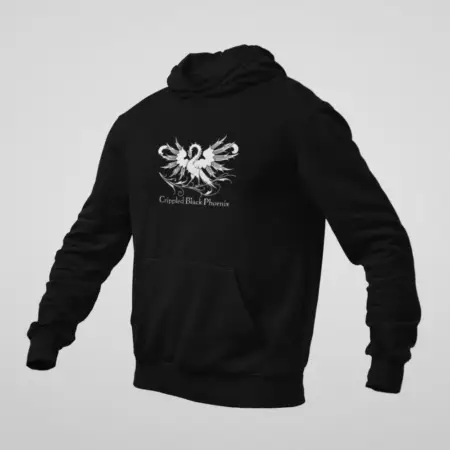 Crippled Black Phoenix Hoodie, Crippled Black Phoenix Logo Black Sweatshirt