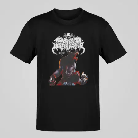 Satanic Warmaster T-Shirt, Satanic Warmaster Aamongandr Black Shirt