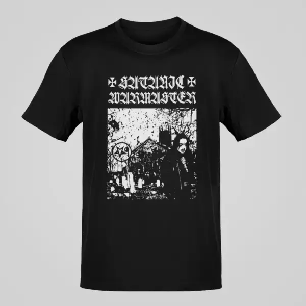 Satanic Warmaster T-Shirt, Satanic Warmaster Strength & Honour Black Shirt
