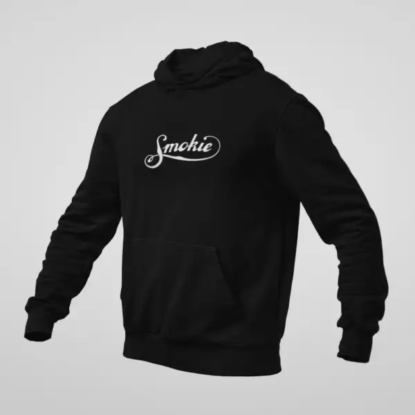 Smokie Hoodie, Smokie Logo Black Sweatshirt
