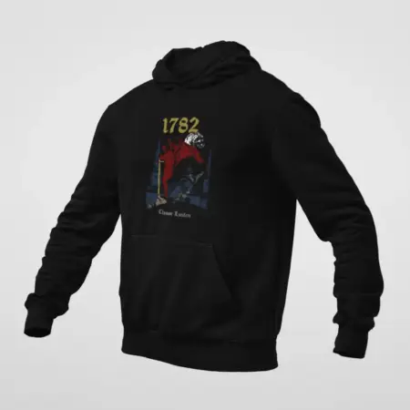 1782 Hoodie, 1782 Clamor Luciferi Black Sweatshirt