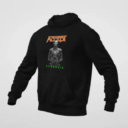 Accept Hoodie, Accept Humanoid Black Sweatshirt