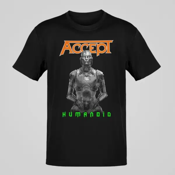 Accept T-Shirt, Accept Humanoid Black Shirt