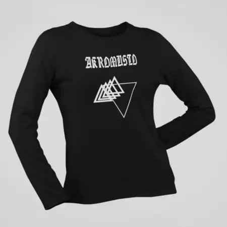 Akromusto Long Sleeve, Akromusto Loyalty, Utopia and Lies Again Black Longsleeve