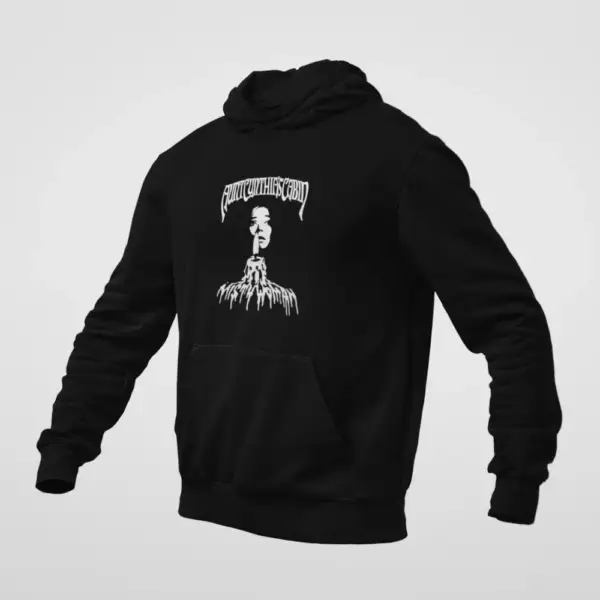 Aunt Cynthias Cabin Hoodie, Aunt Cynthias Cabin Misty Woman Black Sweatshirt