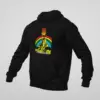 Black Magic SS Hoodie, Black Magic SS Rainbow Nights Black Sweatshirt