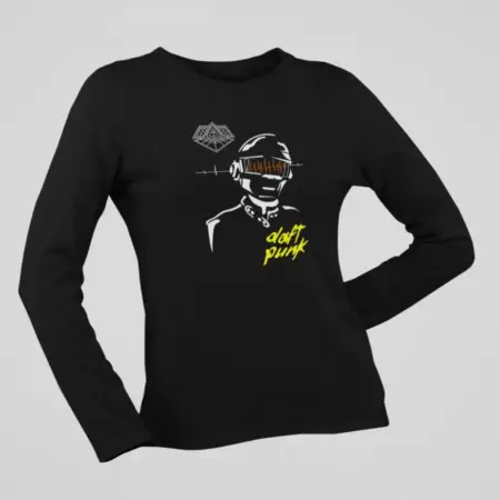Daft Punk Long Sleeve, Daft Punk Triangle Artwork Black Longsleeve