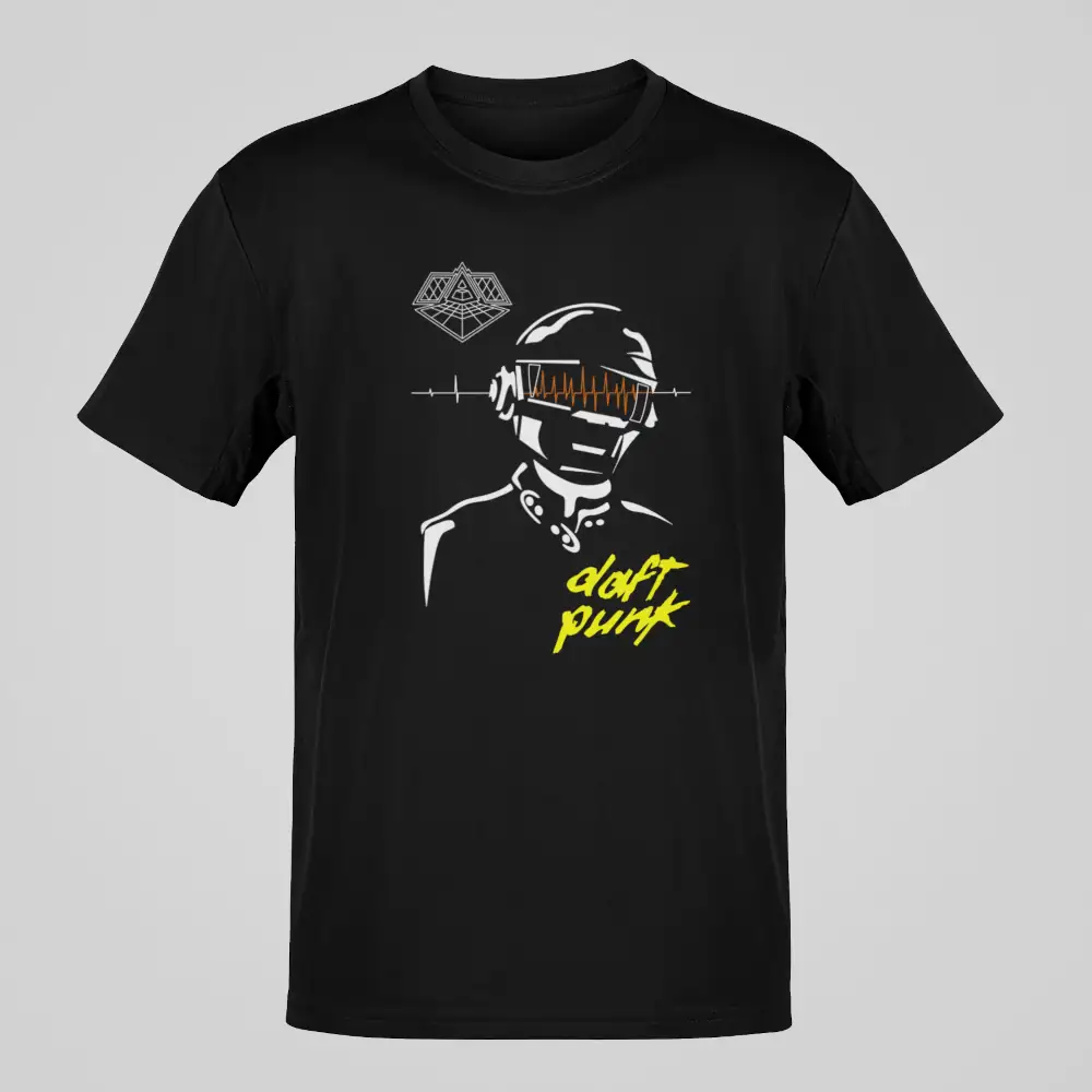 Daft Punk T-Shirt, Daft Punk Triangle Artwork Black Shirt