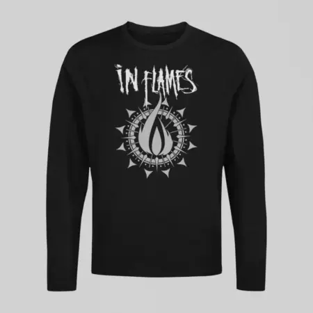 In Flames Long Sleeve, In Flames Logo Black Longsleeve