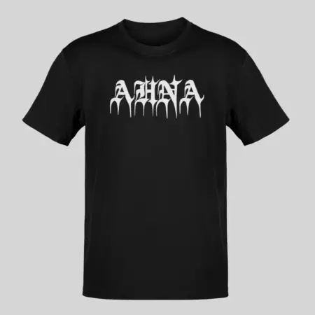 Ahna T-Shirt, Ahna Logo Black T-Shirt
