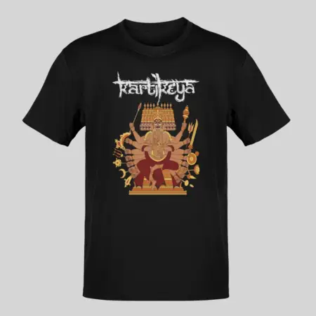 Kartikeya T-Shirt, Kartikeya Lanka Purana Black T Shirt